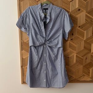 Rag & Bone Striped Blue and White Dress